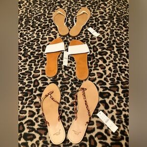 J. Crew Italian Leather Sandal Bundle - NWT